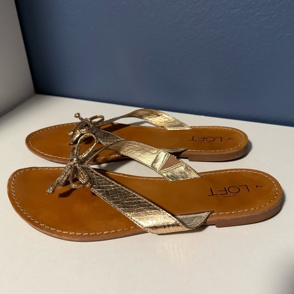 LOFT Women's Sandals With Bow Size 7 - Picture 1 of 4